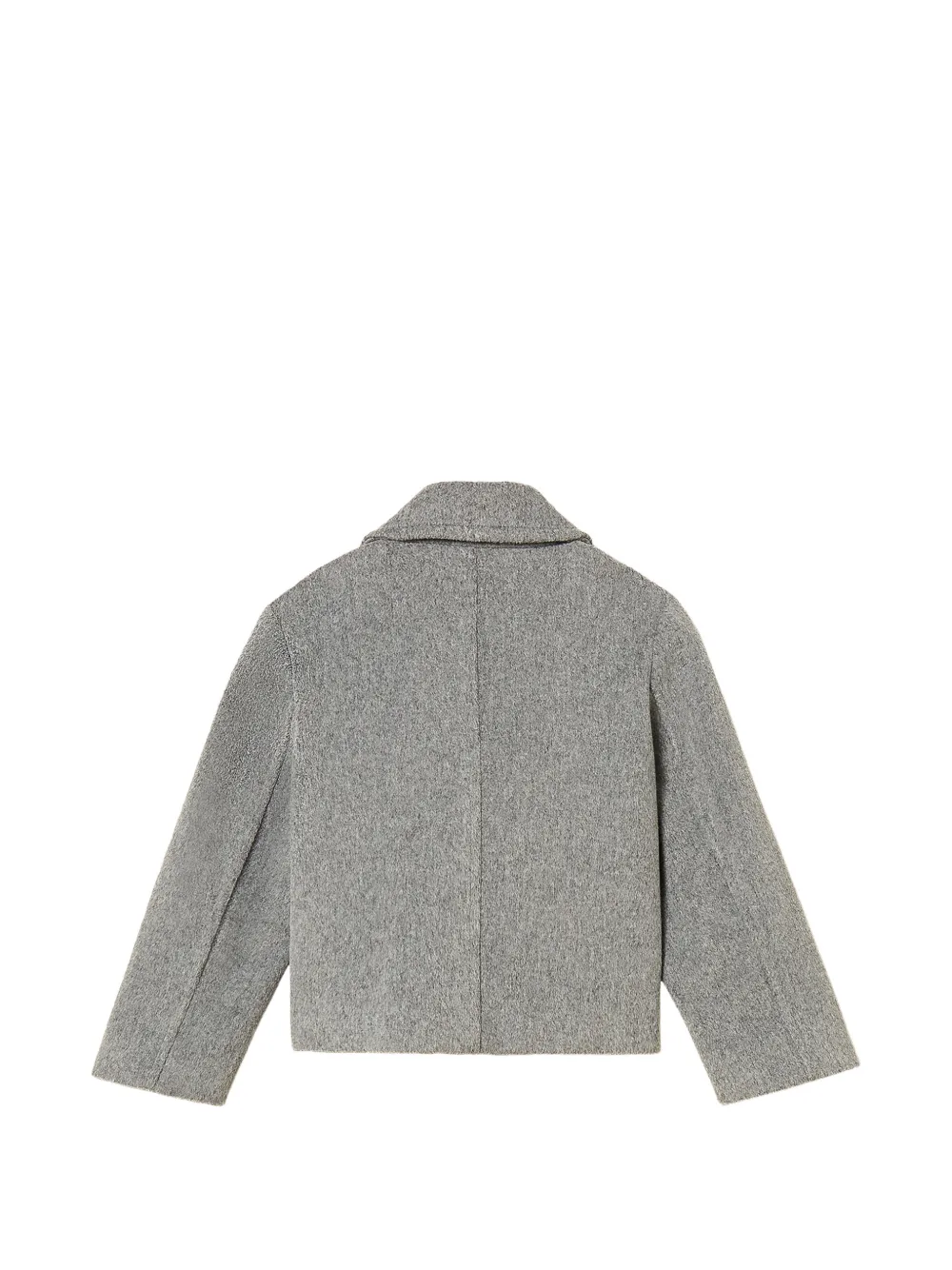TWINSET Kids Wollen jas met dubbele rij knopen Grijs