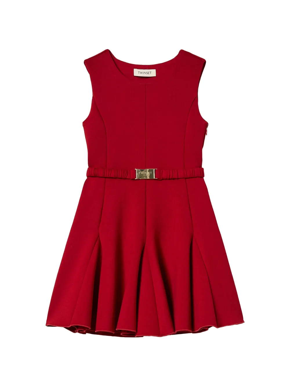 TWINSET Kids short scuba fabric dress - Rosso