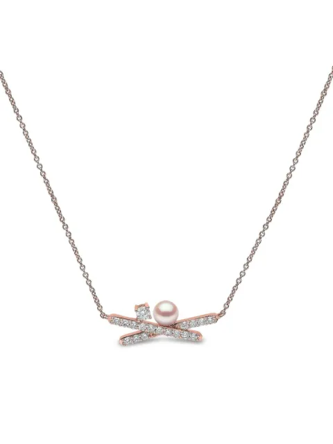 Yoko London pearl and diamond necklace