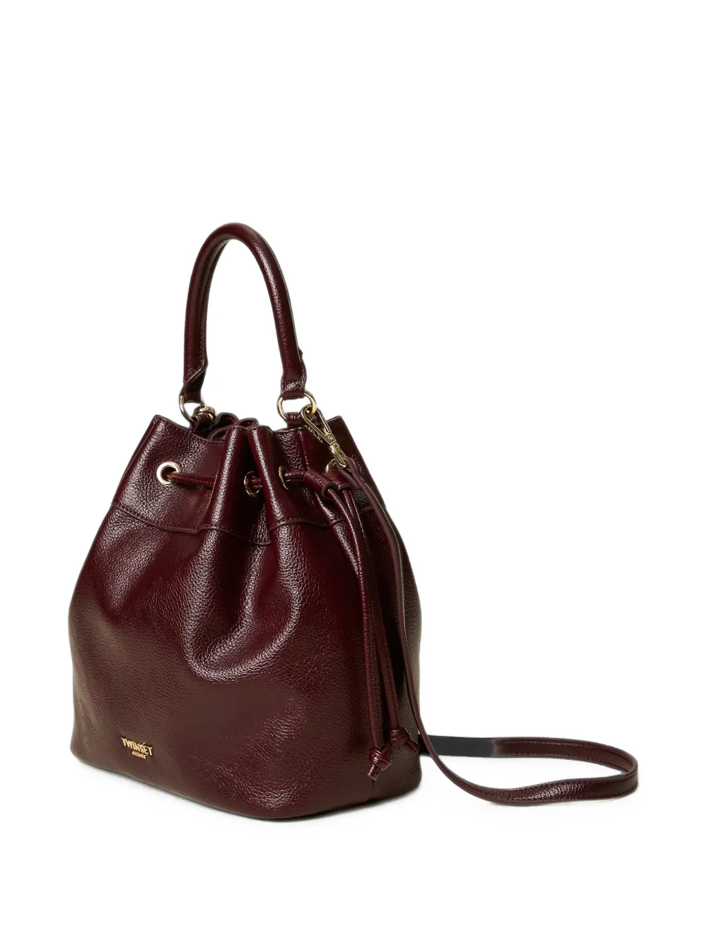 TWINSET Bewerkte bucket-tas met trekkoord Rood