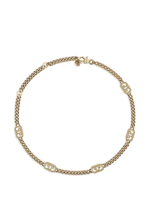 Philipp Plein Plein Lettering logo-plaque necklace
