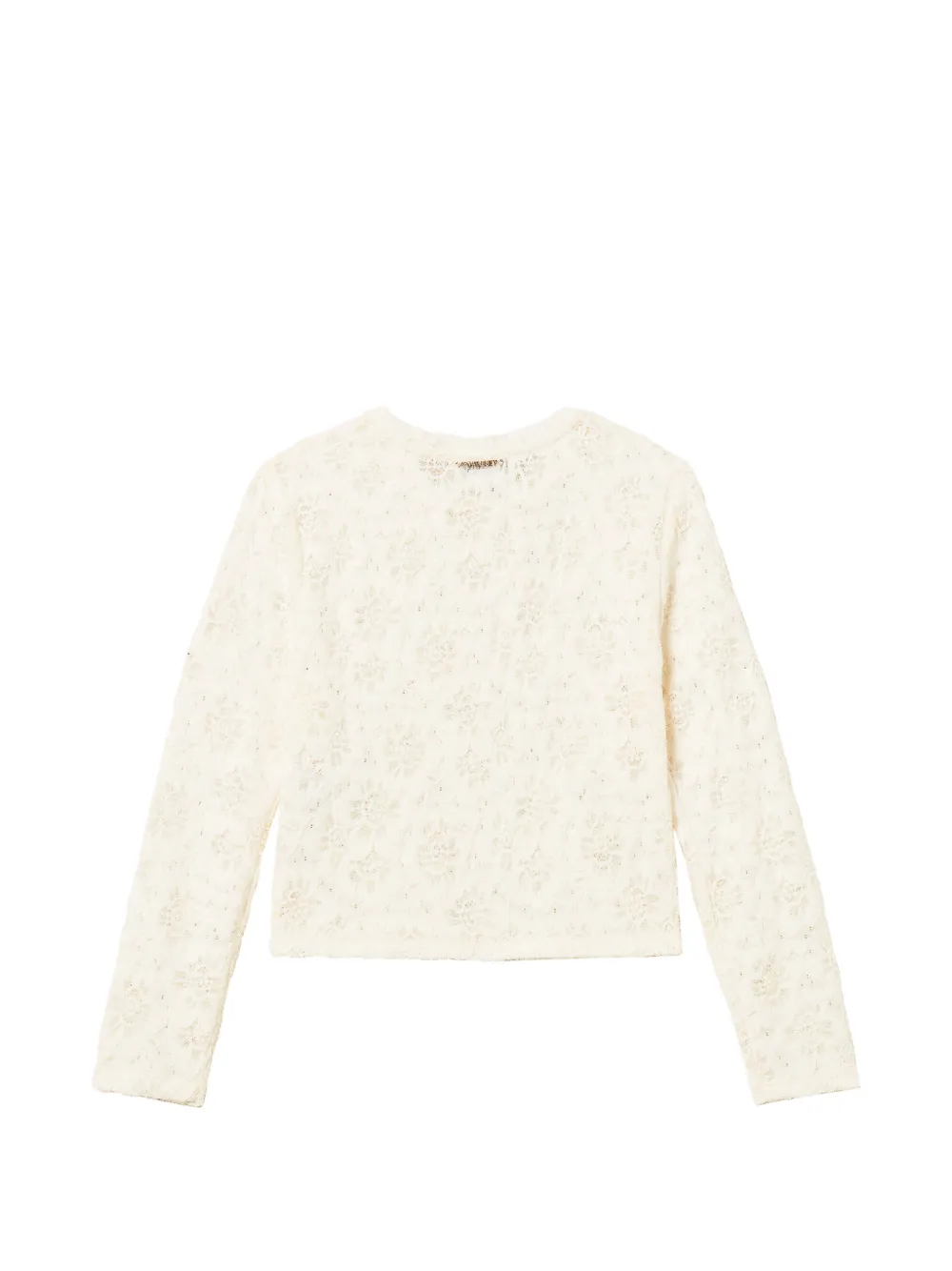 TWINSET Kids lace T-shirt Beige