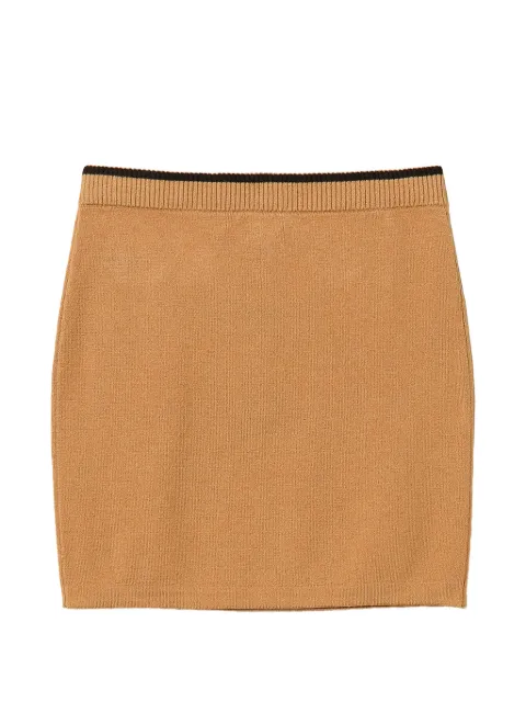 TWINSET Kids short knit skirt with buttons