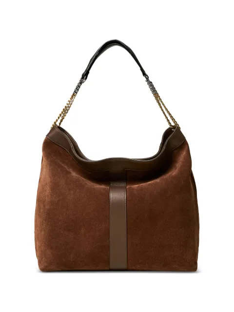 TWINSET suede bag with logo