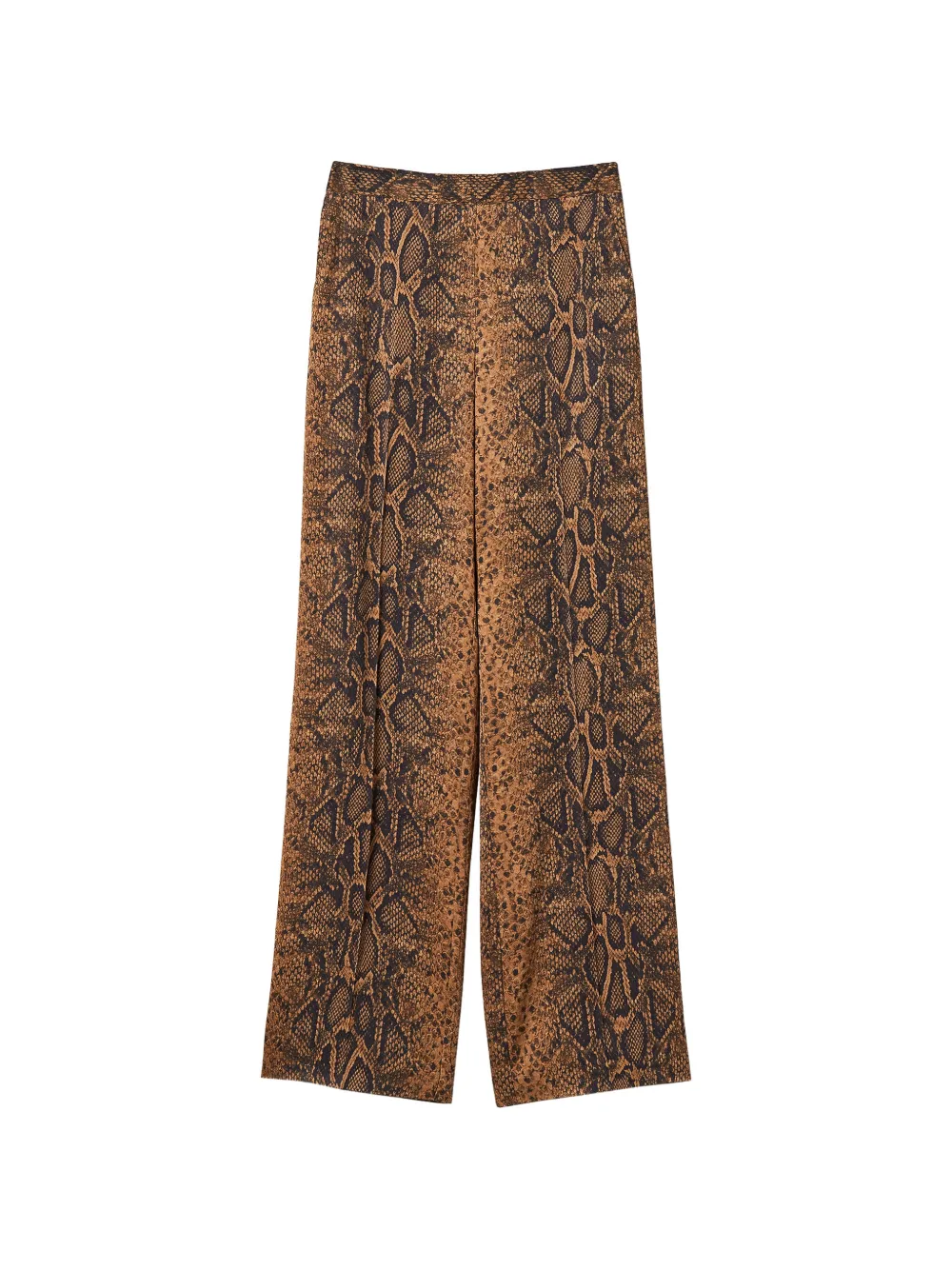 TWINSET Weite Hose mit Python-Print - Braun