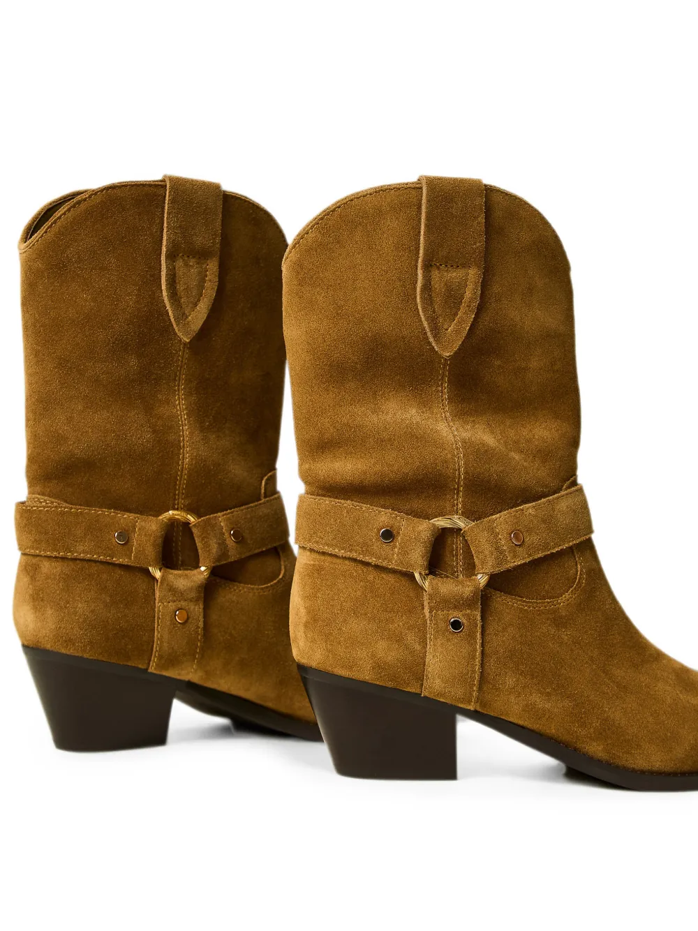 TWINSET suede-cow ankle boots Bruin