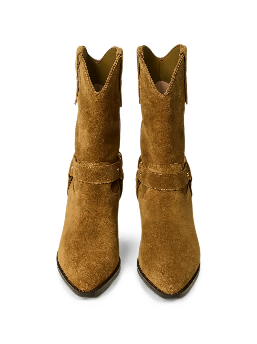TWINSET suede-cow ankle boots Bruin