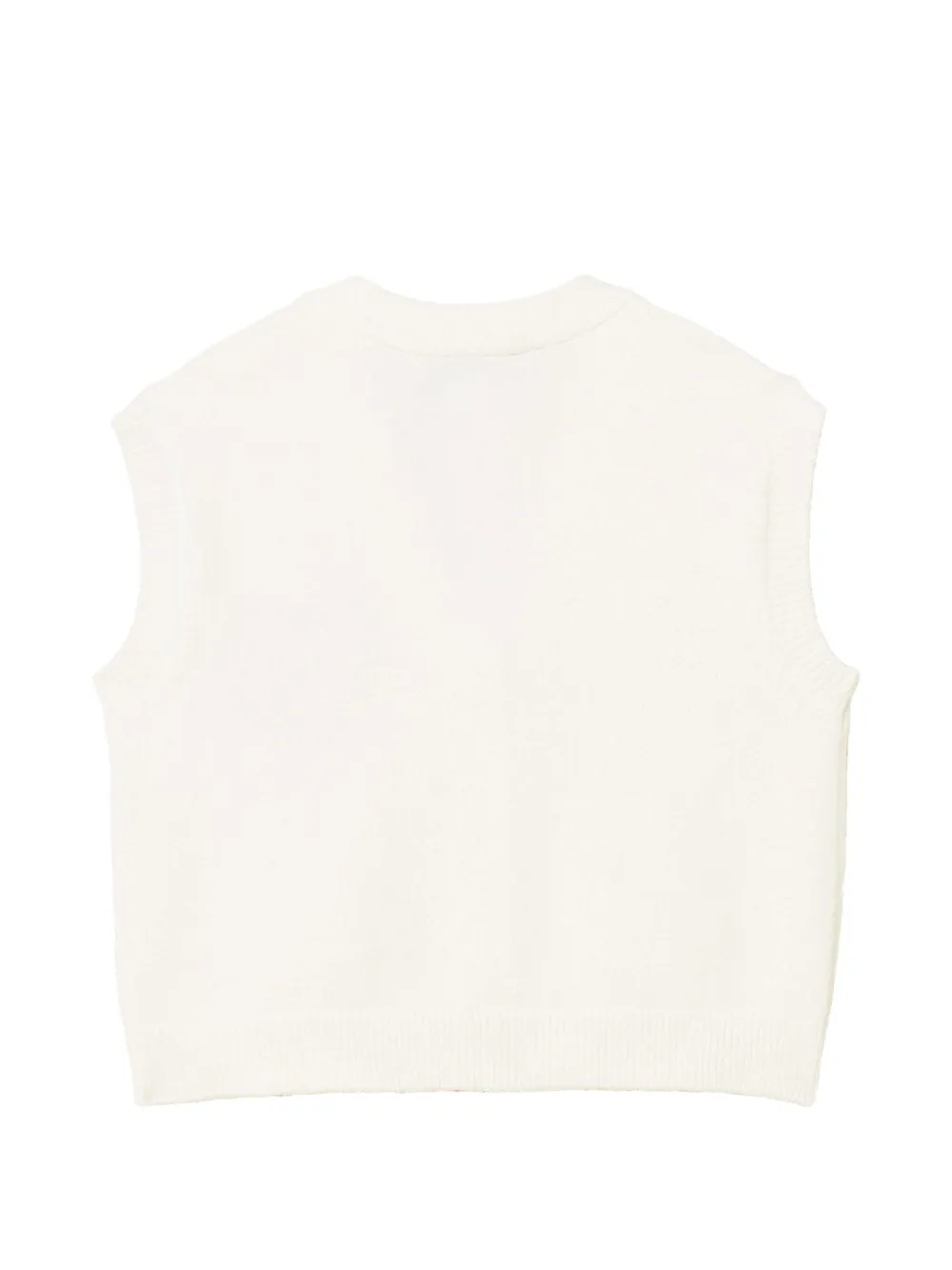 TWINSET Kids Gebreid gilet met hart-intarsia Beige