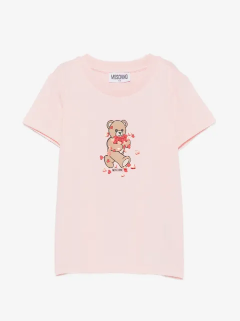 Moschino Kids Teddy Bear heart-print T-shirt