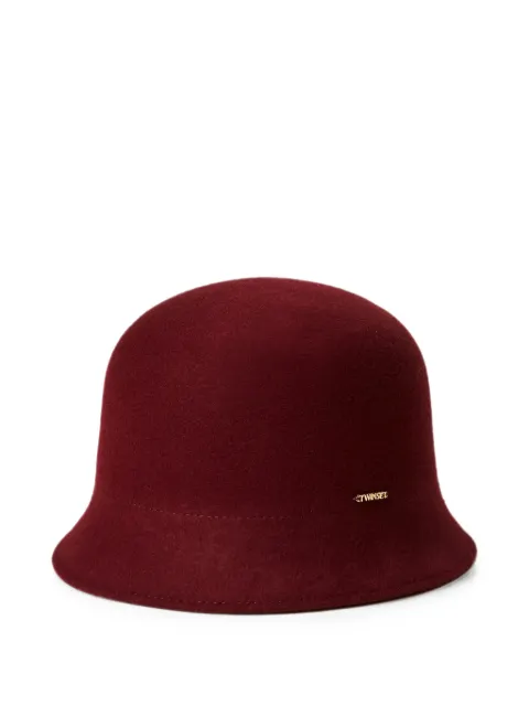 TWINSET wool cloth cloche hat