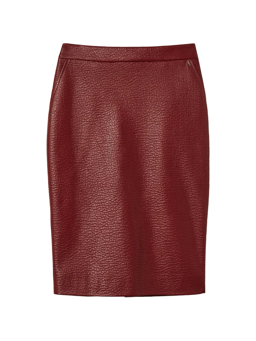 TWINSET Gonna midi in pelle sintetica - Rosso