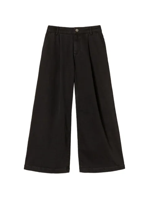 TWINSET Kids wide leg jeans with pleats