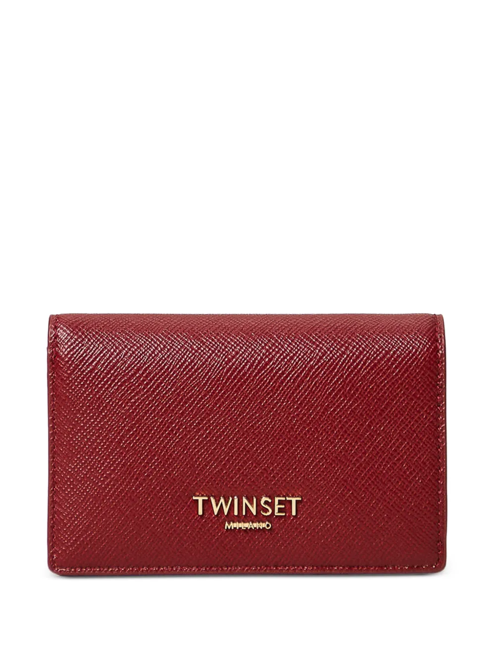 TWINSET logo-plaque wallet - Rosso