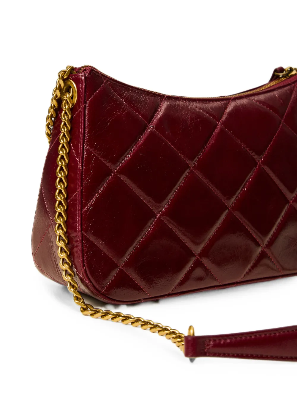 TWINSET Medium Liliane gewatteerde leren tas Rood