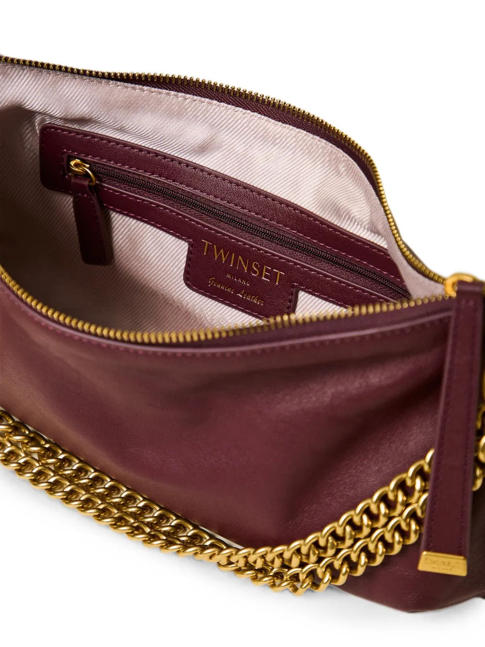 TWINSET Tas met kettingband en kwastje Rood