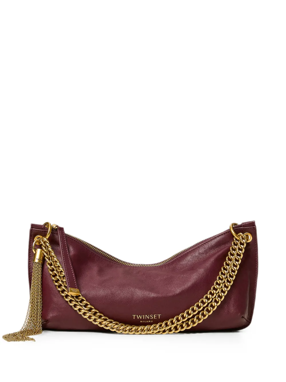 TWINSET tassel-detail chain-strap bag - Rosso
