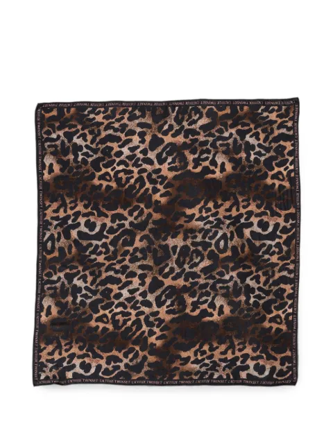 TWINSET animal-print kefiah