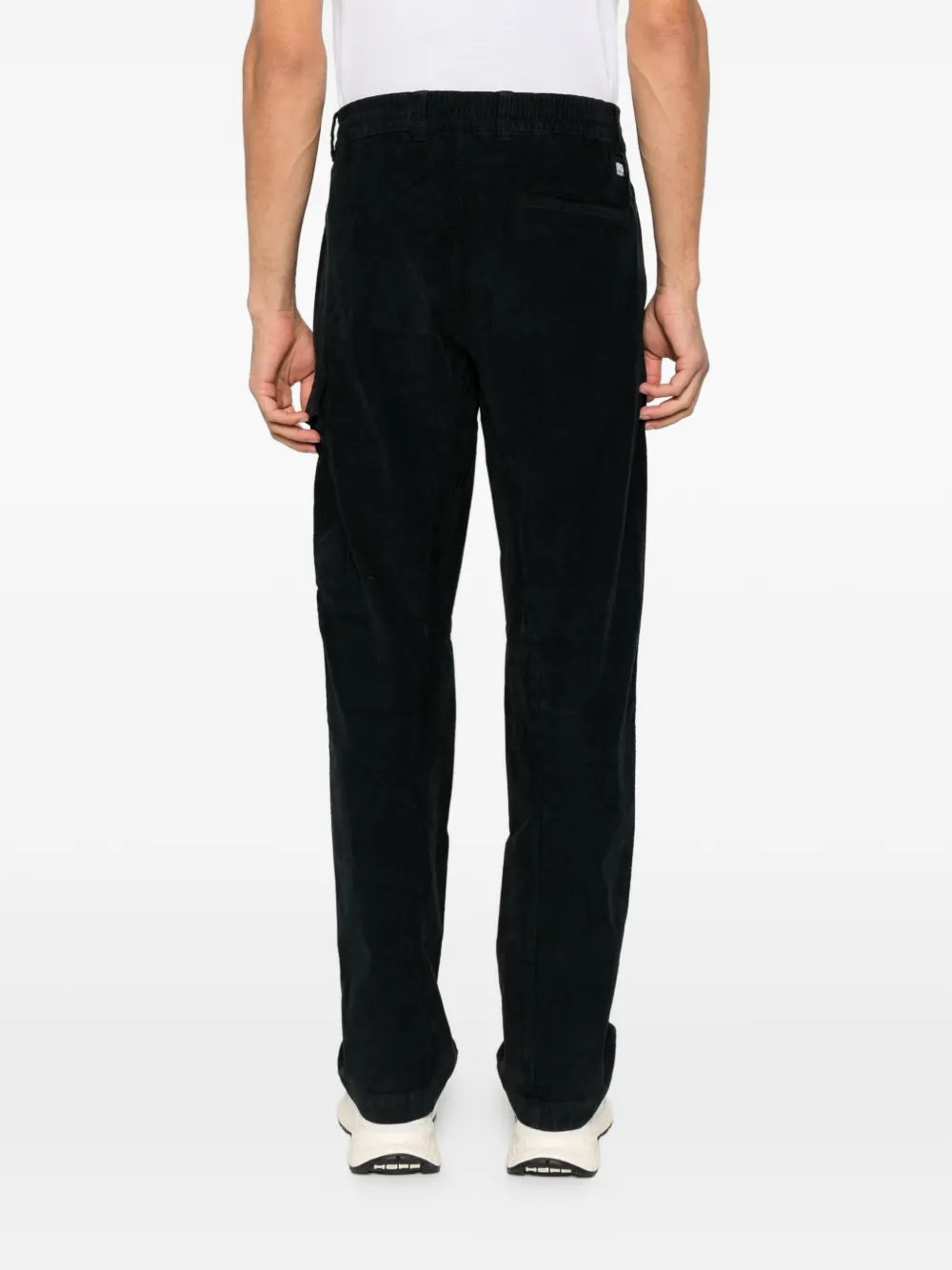 C.P. Company corduroy Lens-detail cargo pants Zwart