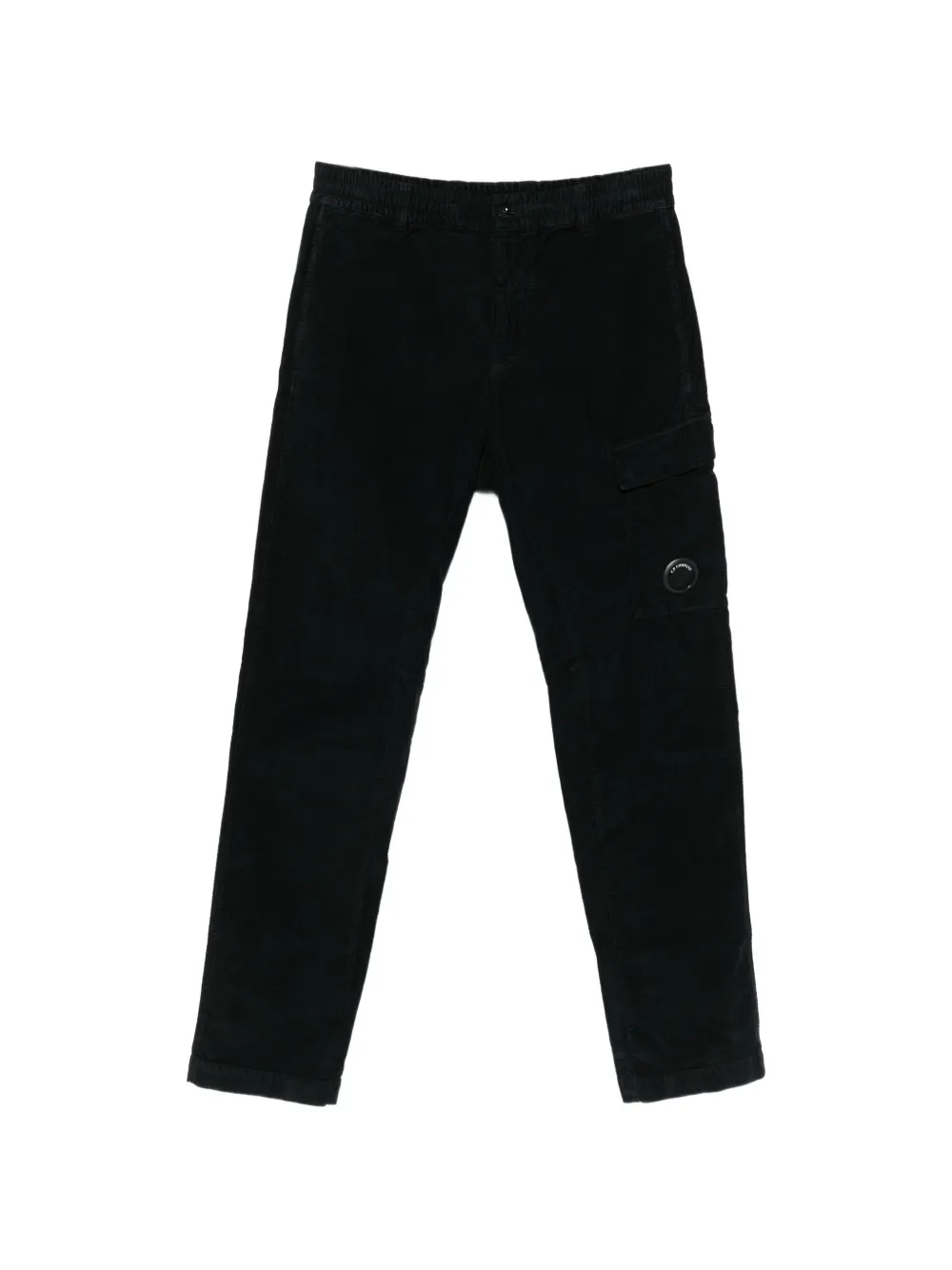 C.P. Company corduroy Lens-detail cargo pants Zwart