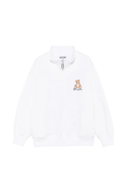 Moschino Kids Teddy Bear half-zip sweatshirt