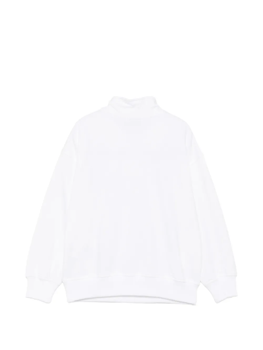Moschino Kids Teddy Bear sweater met halve rits Wit