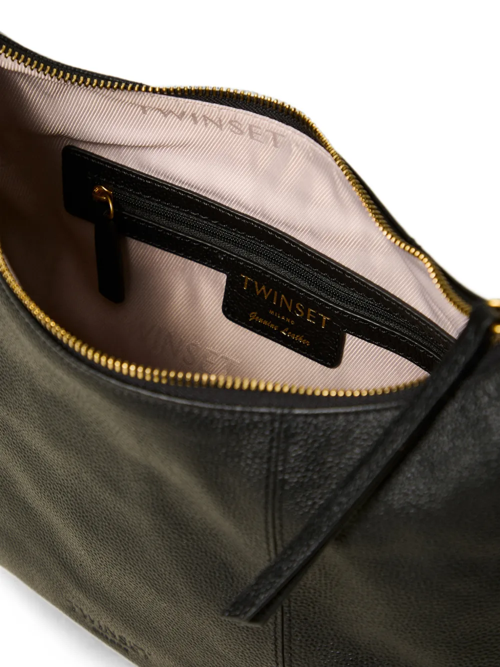 TWINSET Leren tas Zwart