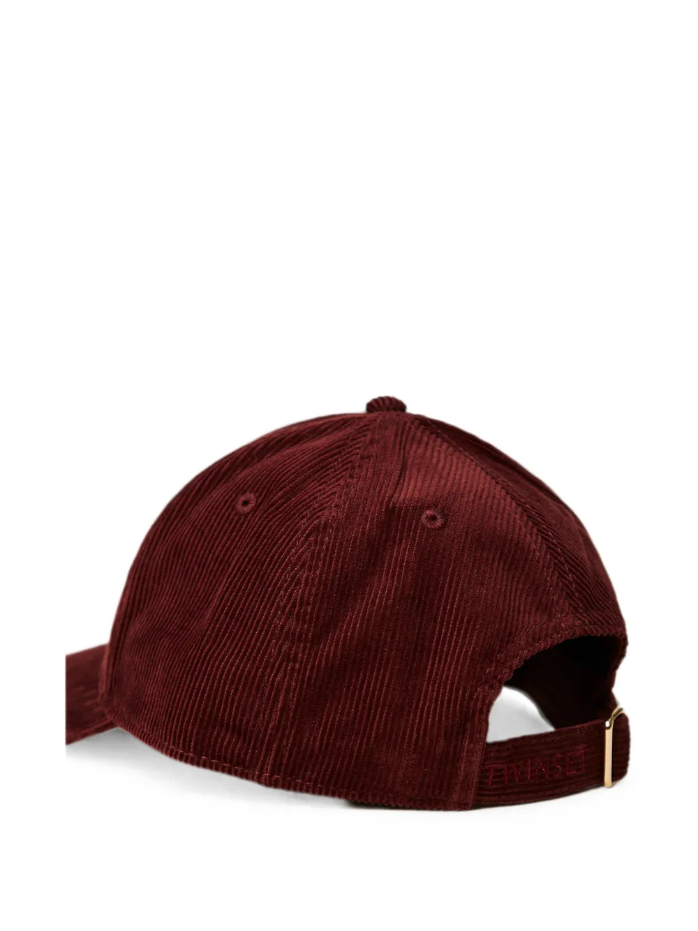 TWINSET Ribfluwelen honkbalpet Rood