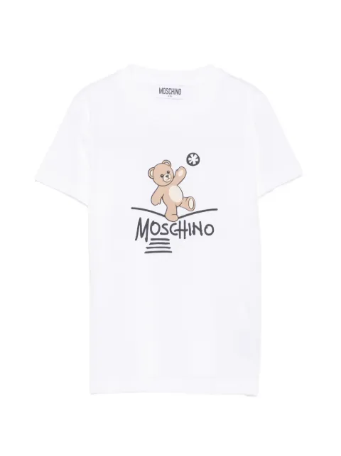 Moschino Kids Teddy Bear logo-print T-shirt