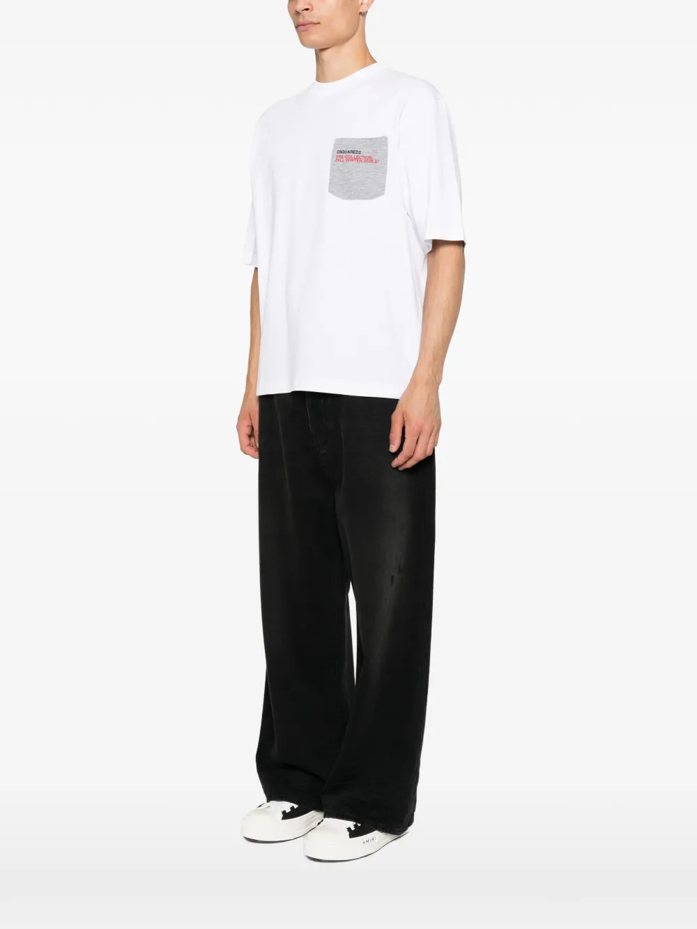 DSQUARED2 T-shirt met logoprint Wit