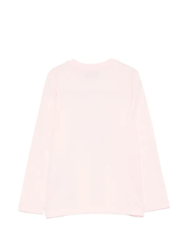 Moschino Kids Teddy Bear logo-print T-shirt | Pink | FARFETCH