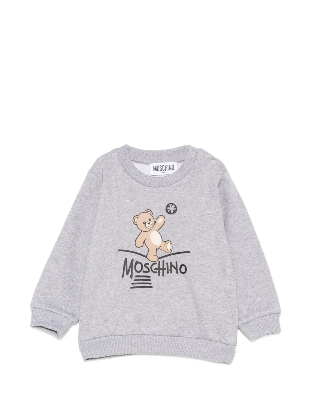 Moschino Kids graphic-print sweatshirt - Grau