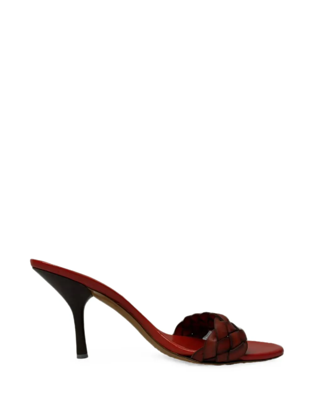 Gucci Pre-Owned 2010s woven-strap slide sandals - Rot