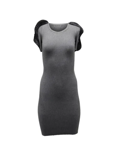 Opening Ceremony ruffle-sleeve ribbed-knit dress