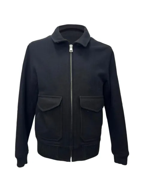 SANDRO zip-up patch-pockets jacket