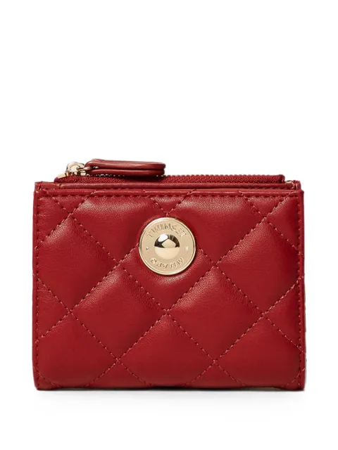 TWINSET quilted logo-plaque wallet