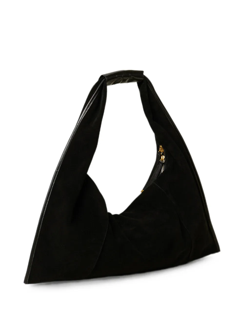 TWINSET chain-tassel leather bucket bag Zwart
