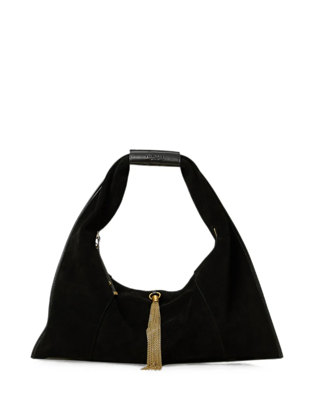 TWINSET Beuteltasche mit Quaste - Schwarz