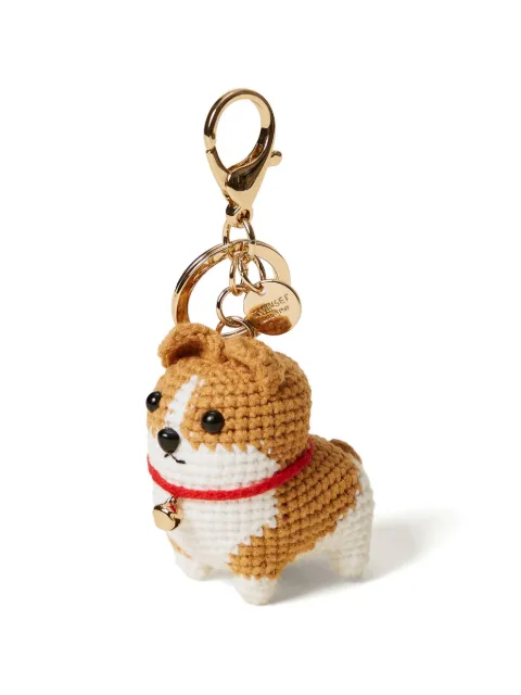 TWINSET crochet dog keychain