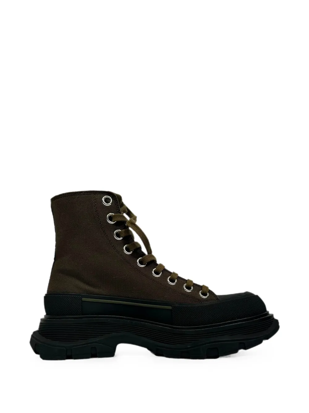 Alexander McQueen Pre-Owned Tread Slick lace-up sneakers - Grün