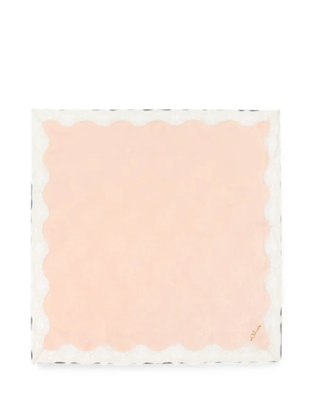 Chloé Gewelfde bandana met kanten afwerking Roze