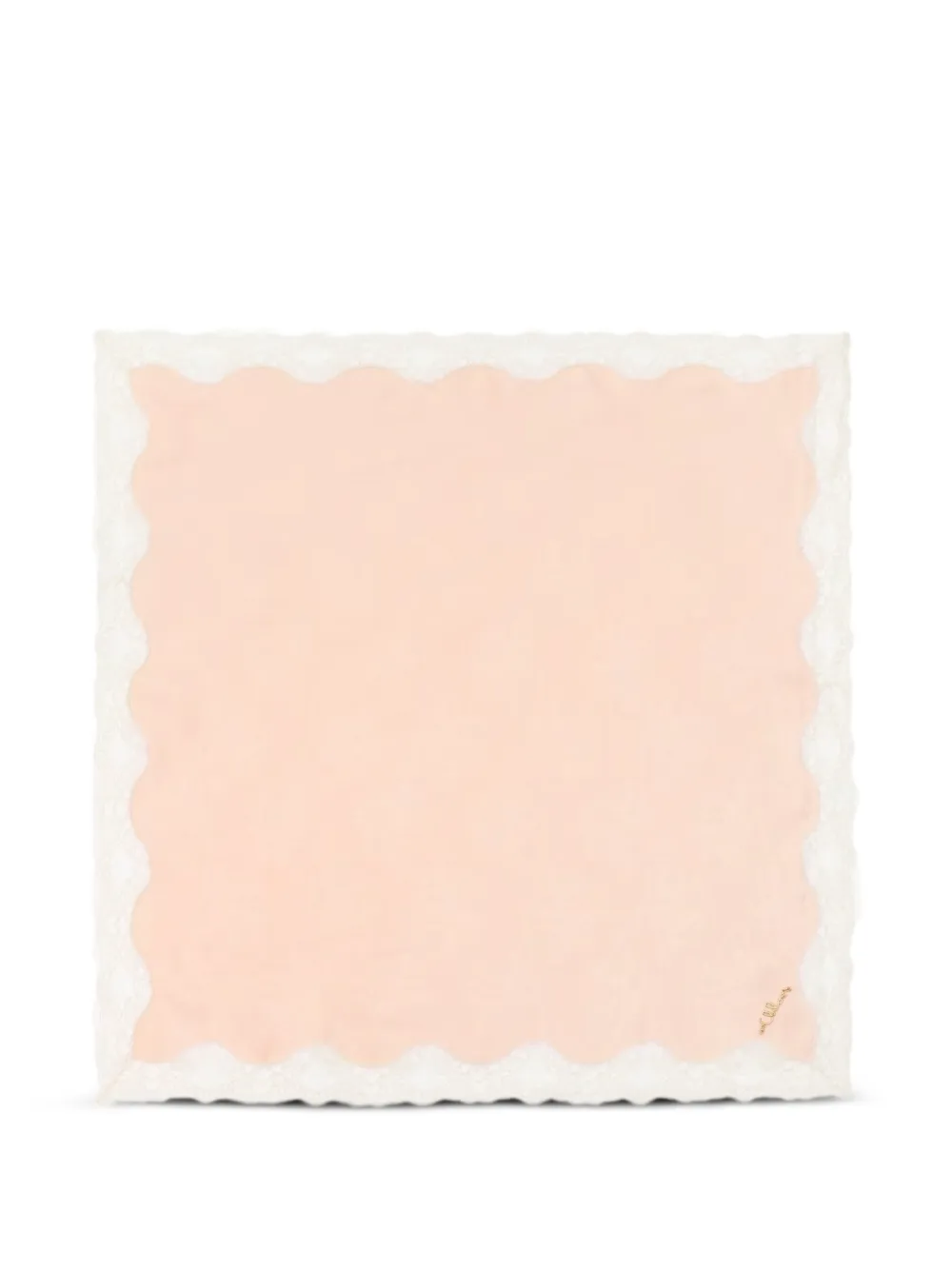 Chloé lace-trim scalloped bandana - Rosa