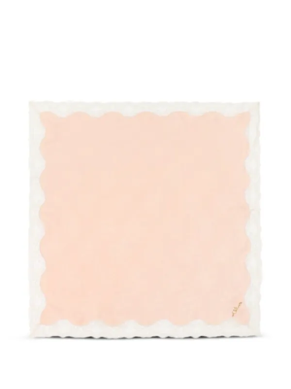 Chloé Lace-trim Scalloped Bandana in Pink