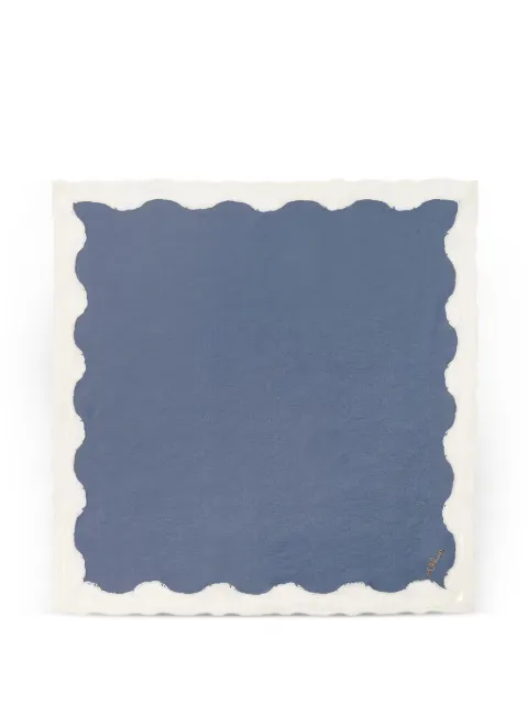 Chloé scalloped-edge silk scarf