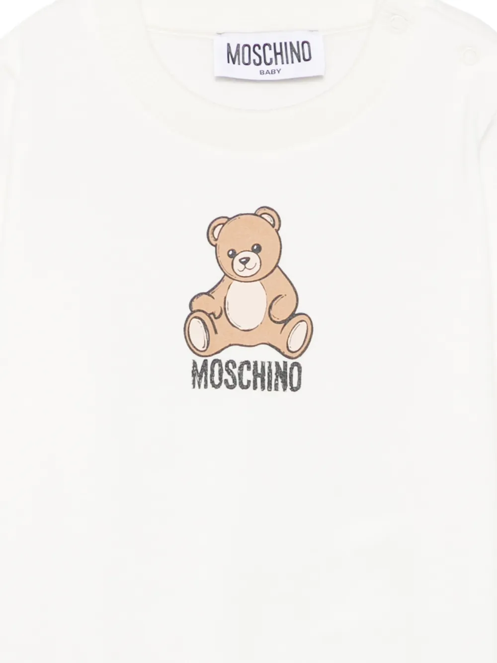 Moschino Kids Sweater met logoprint Beige