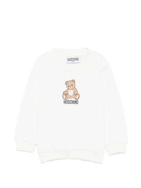 Moschino Kids sudadera con logo Teddy Bear