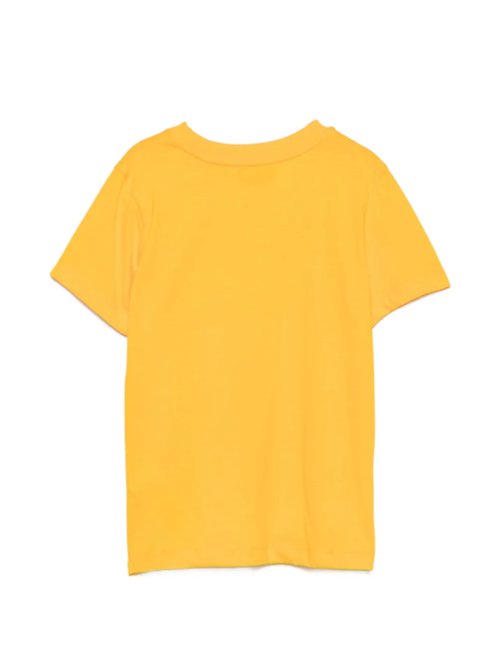 Moschino Kids T-shirt met popcorn-patroon en logoprint Geel