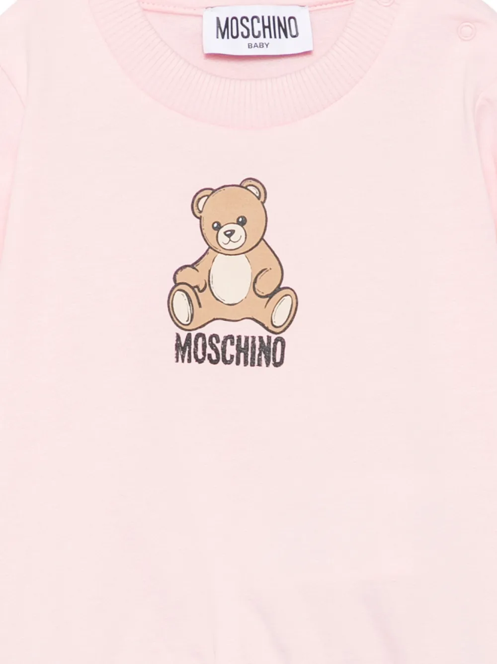 Moschino Kids Sweater met teddybeerprint Roze