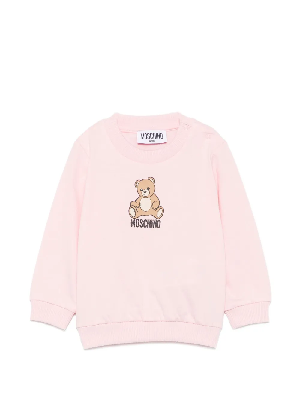 Moschino Kids Teddy Bear print sweatshirt - Rosa