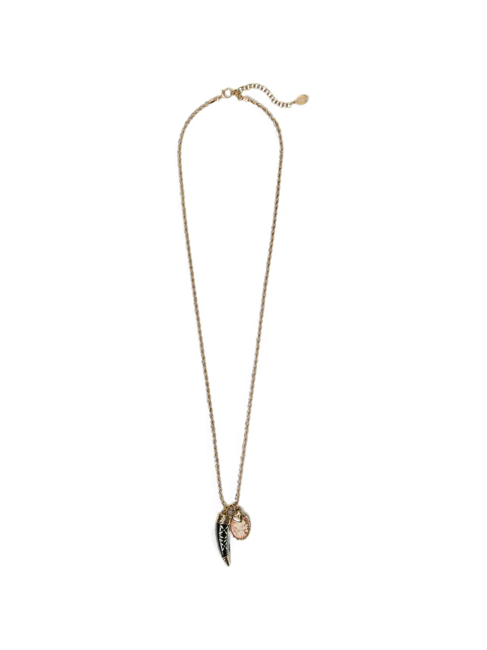 TWINSET charm-pendant rope-chain necklace - Gold