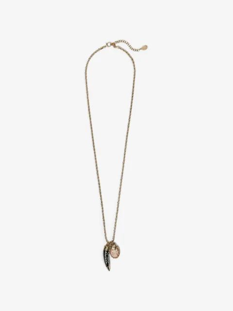 TWINSET charm-pendant rope-chain necklace